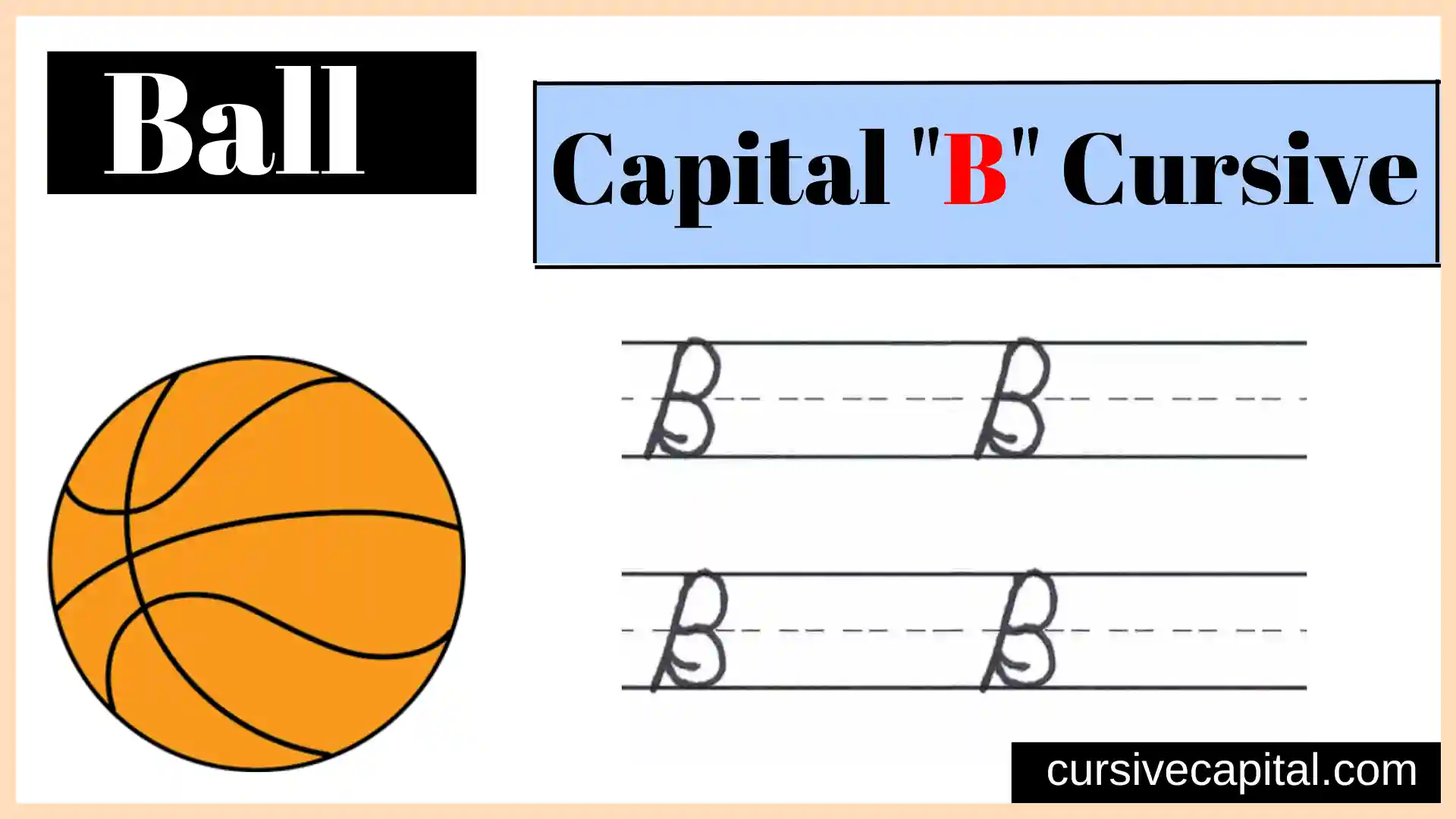 Capital B cursive