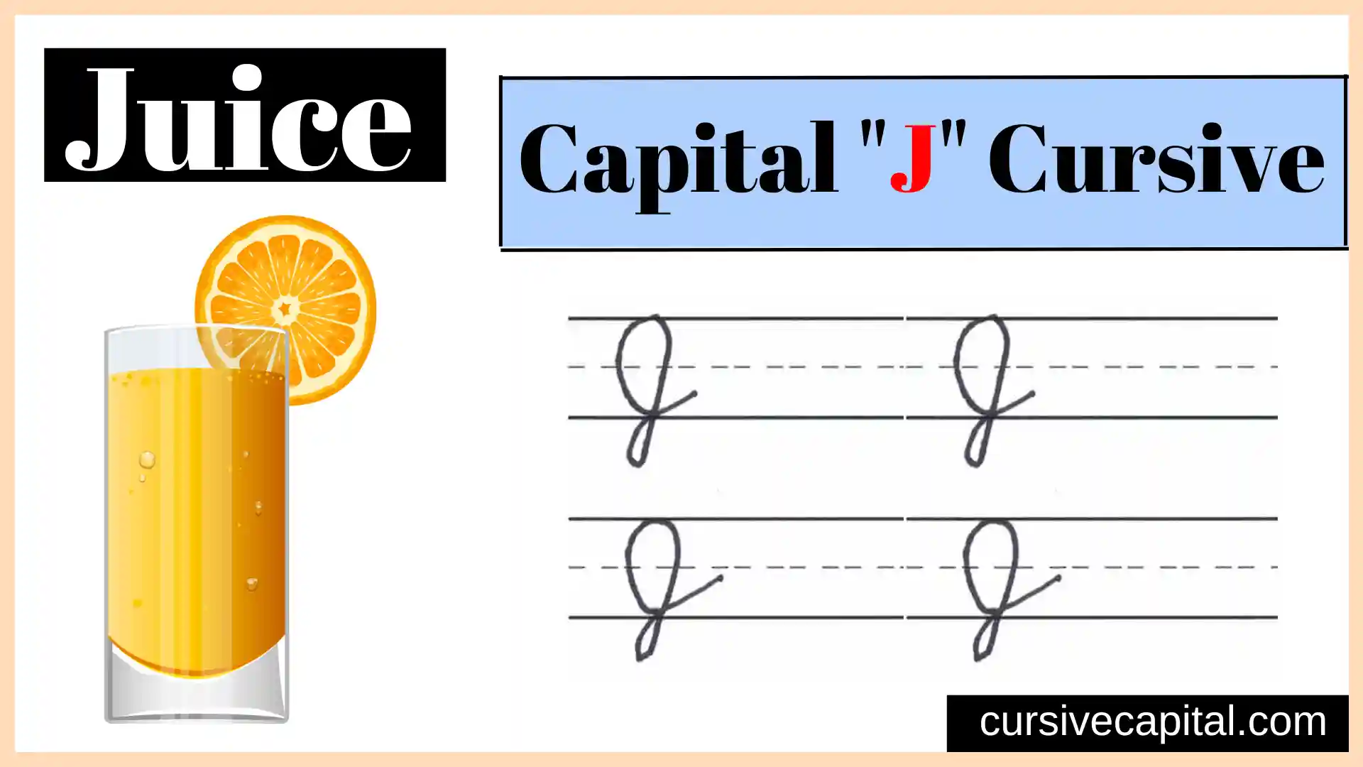 Capital J cursive