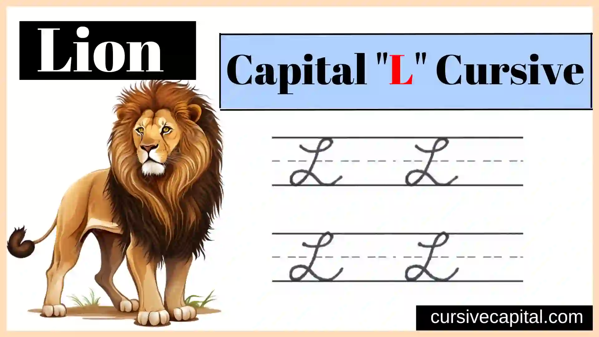 Capital L cursive