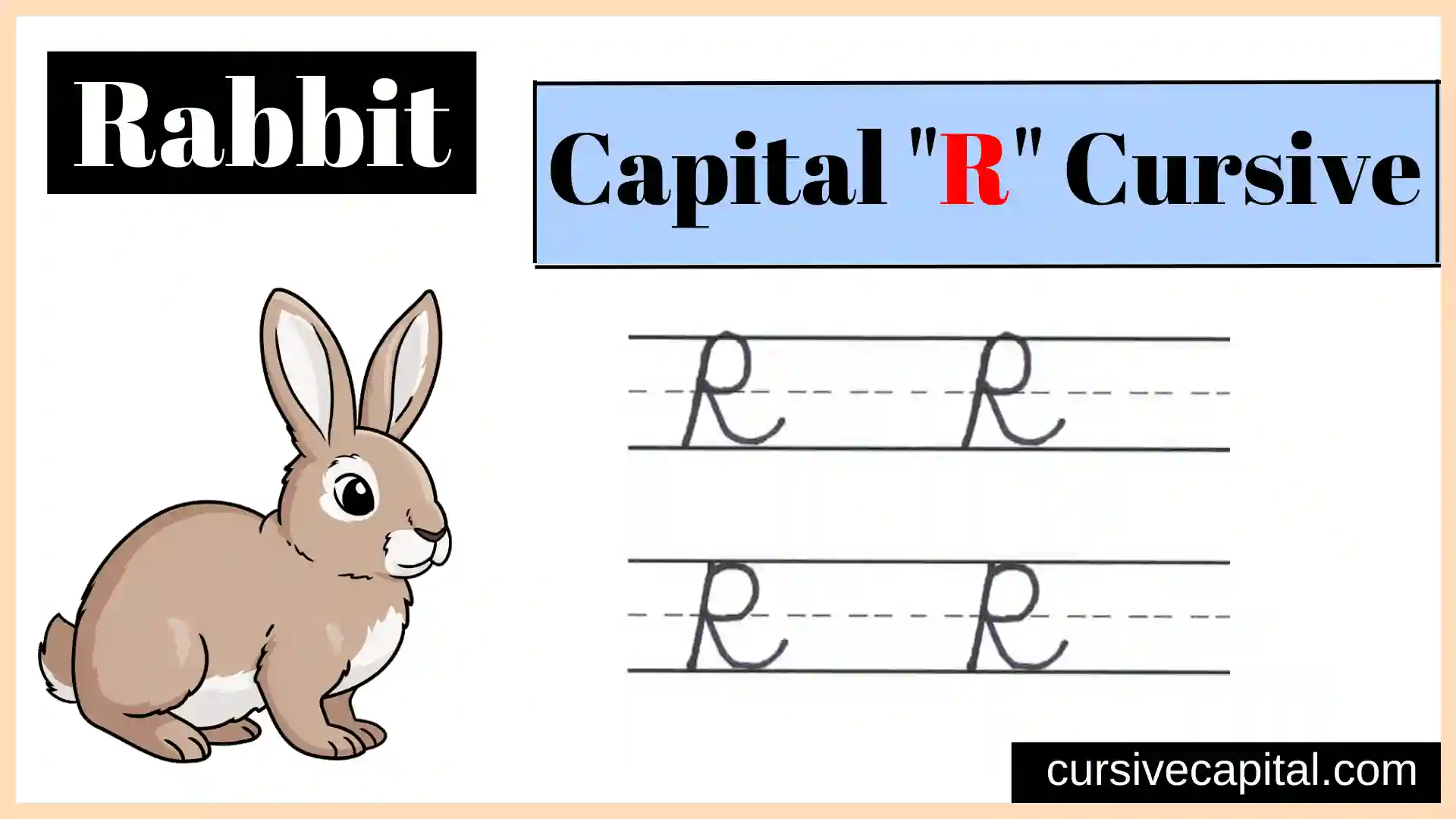 Capital R cursive