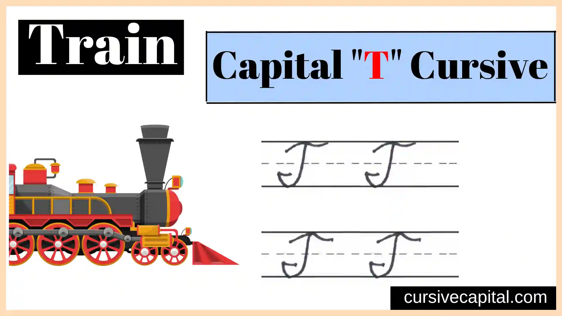 Capital T cursive