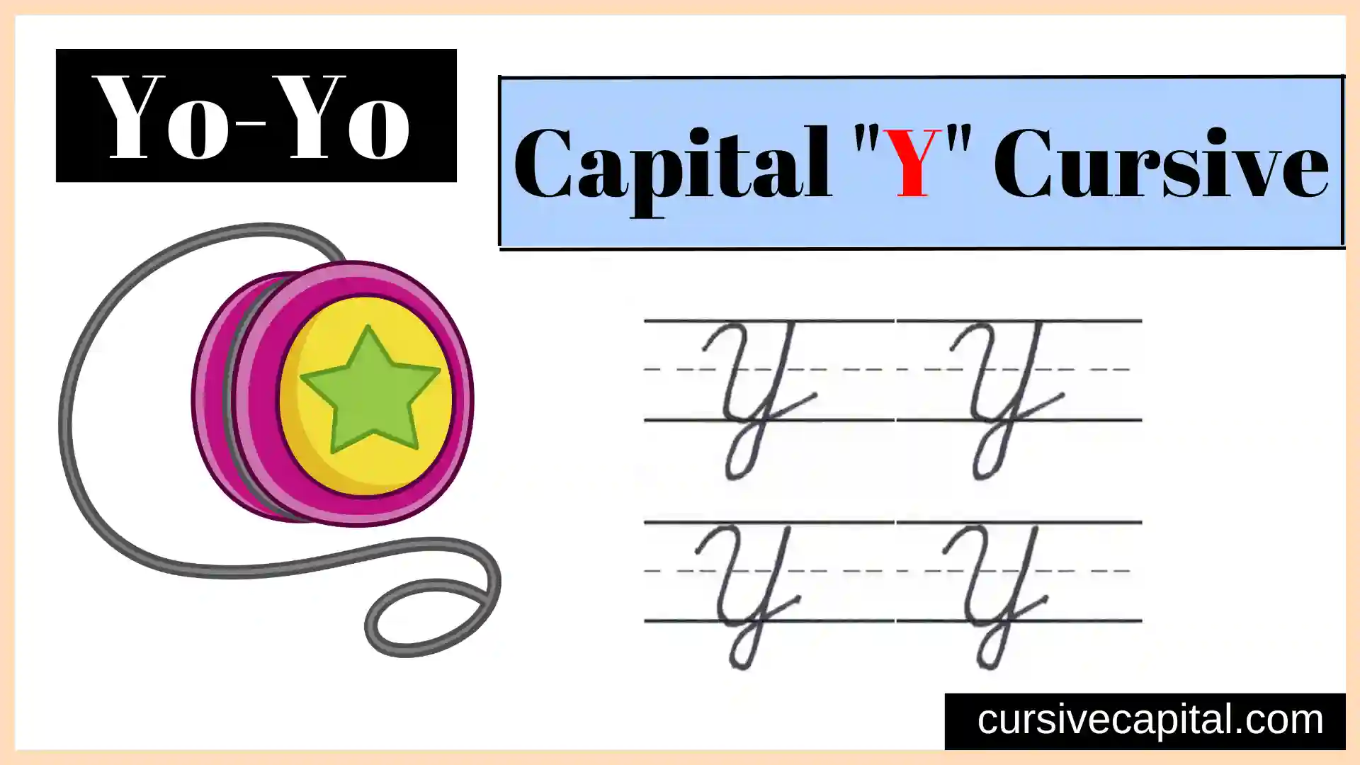 Capital Y cursive