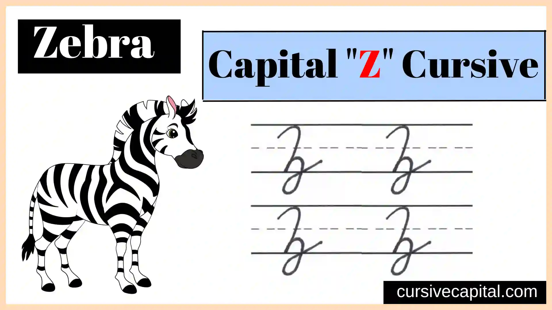Capital Z Cursive