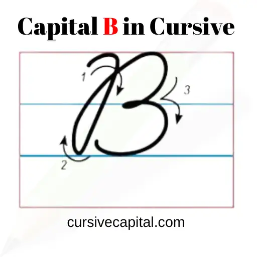Capital B in Cursive