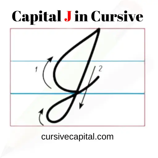Capital J in Cursive