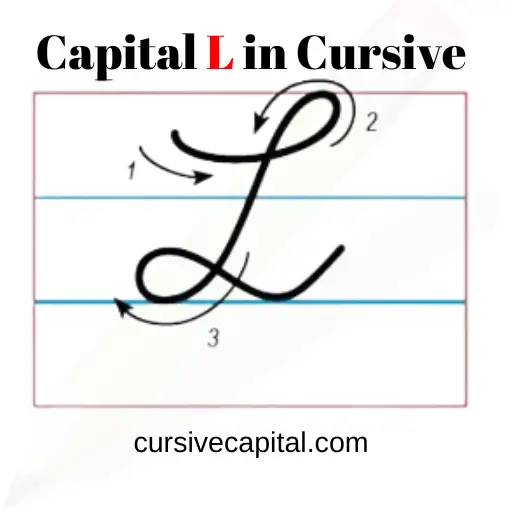 How to Write a Capital L in Cursive
