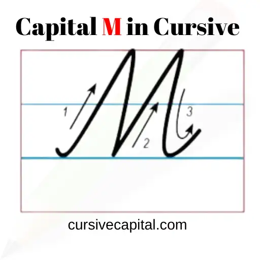 easy way to write Cursive M in Capital