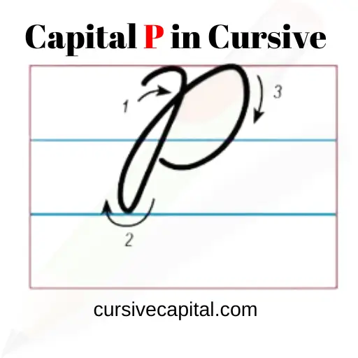 Capital P in Cursive