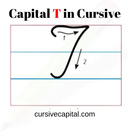 Capital T in Cursive